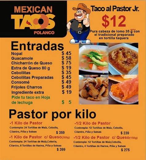 Restaurante Mexican Tacos Ciudad De México Carta Del Restaurante Y Opiniones