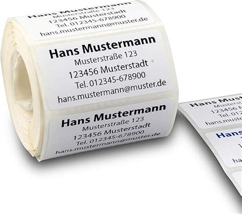 Stempel Fabrik Adressaufkleber Mit Wunschtext Personalisieren