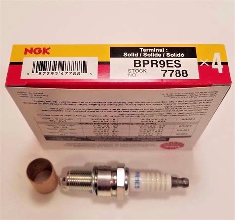 4 Plugs Of NGK Solid Standard Spark Plugs 7788 BPR9ES EBay