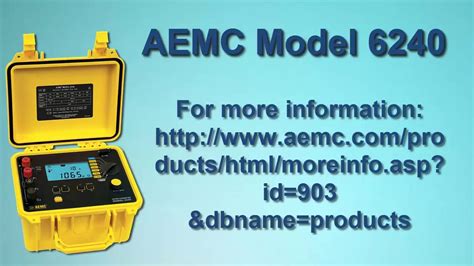 AEMC 6240 Micro Ohmmeter Part 2 YouTube