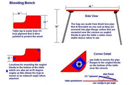 Shooting Bench Plans - How to Build a Shooting Bench - DIY