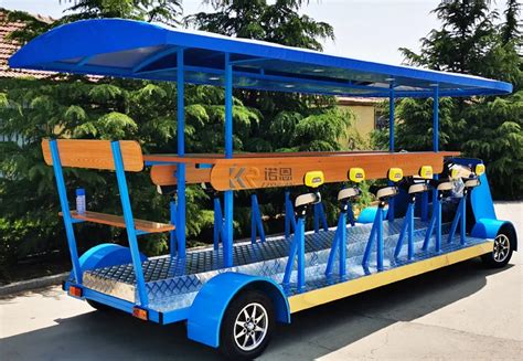 Top Fashion Blue Beer Cart Electric Sightseeing Vehicle Mobile Bar