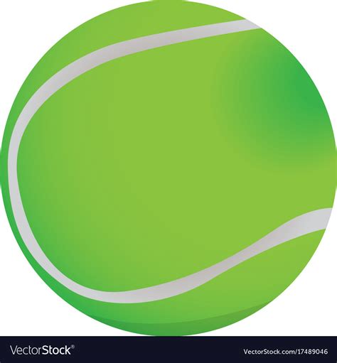 Isolated tennis ball Royalty Free Vector Image