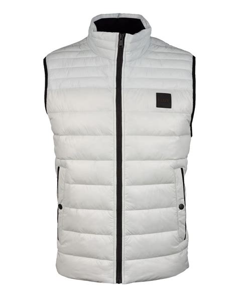 Boss Mens Odeno Quilted Gilet Light Pastel Green Vest