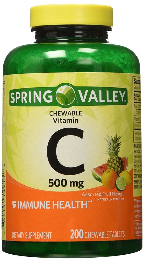 Spring Valley Vitamin C Mg Chewable B Quy T T Ng C Ng S C