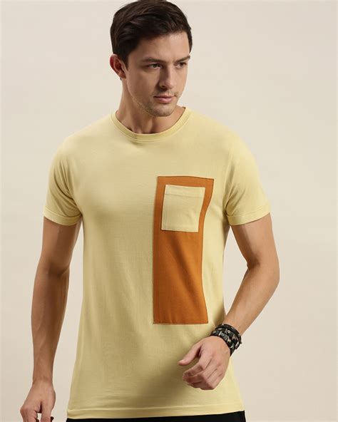 Buy Difference Of Opinion Yellow Colourblocked T Shirt66 Online At Bewakoof