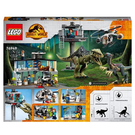 LEGO 76949 Jurassic World Dominion Giganotosaurus Therizinosaurus