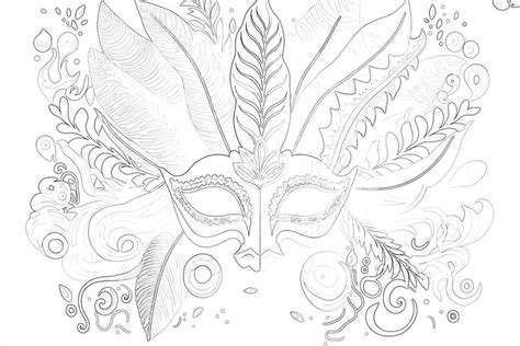 Unleash Your Inner Artist With Adult Mask Coloring Page