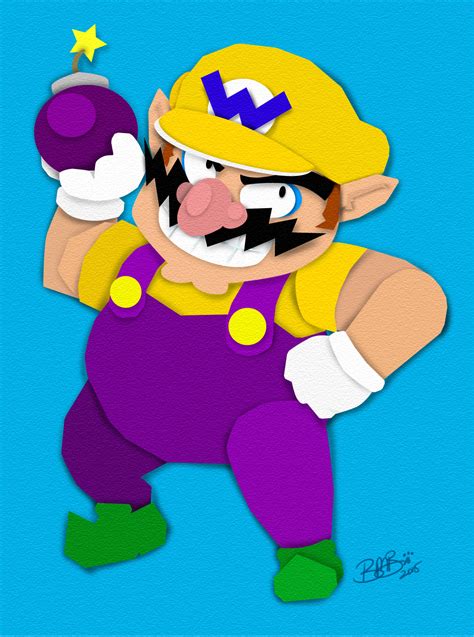 Paper Wario By Britno On Deviantart