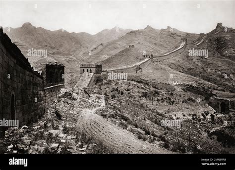 The Great Wall of China. After a postcard published circa 1913 ...