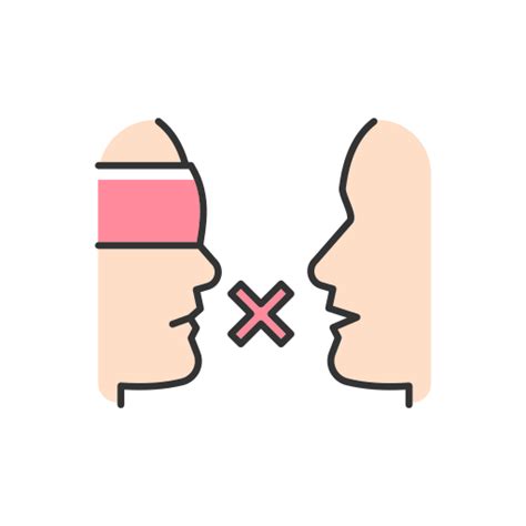 prejudice generic thin outline color icon