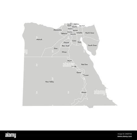 Vector Aislado Ilustraci N Del Mapa Administrativo Simplificado De