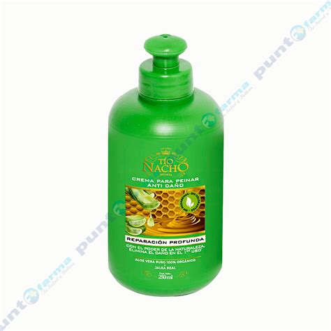 Crema de Peinar Anti Daño Aloe Vera Tio Nacho 250 mL Punto Farma