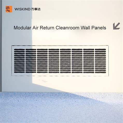 Modular Return Air Cleanroom Panel Wall To Instead Air Column For