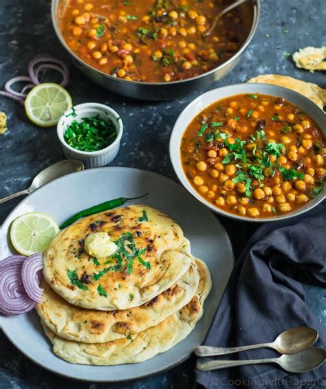 Under 30 Minutes Chana Masala And Naan Recipe Video Recipe Naan