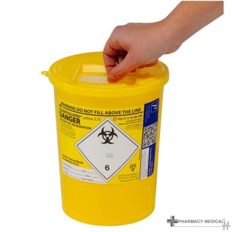 375l Sharps Bin Yellow Sharps Bin From Pharmacy Medical