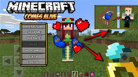 SALIO COMES ALIVE MOD PARA MINECRAFT PE 1 14 Y 1 13 COMES ALIVE MOD