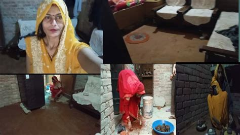 आज पूरी एनर्जी के साथ लग गई घर की सफाई मे।। Villege Staile Cleaning