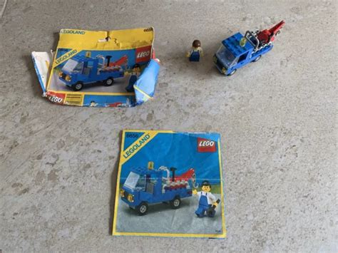 VINTAGE LEGO 6656 Legoland Tow Truck Complete Set With Box