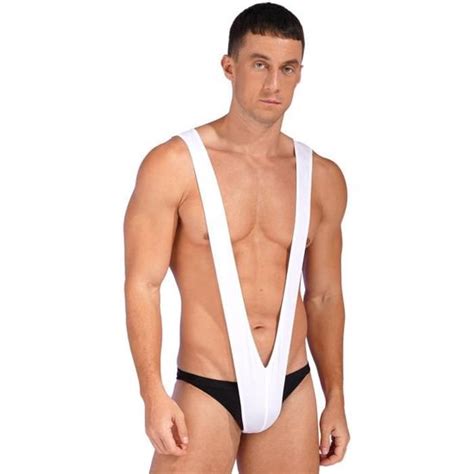 Iiniim Mankini Homme Sexy String Sling Mini Short Lingerie Gay Tanga