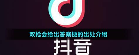 双枪会给出答案是什么梗 双枪会给出答案梗的出处介绍