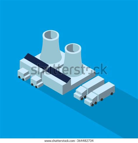 Isometric Nuclear Power Plant Stock Vector Royalty Free 364482734 Shutterstock