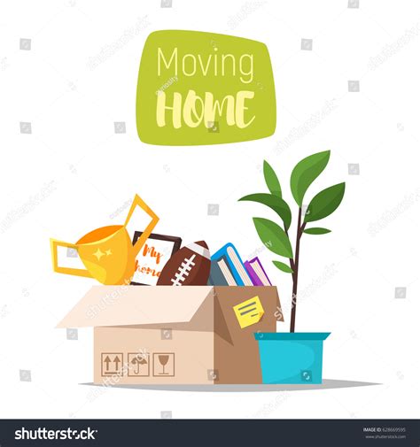 Vector Cartoon Style Illustration Cardboard Boxes Stock Vector (Royalty Free) 628669595 ...