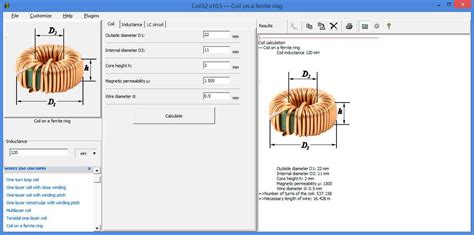 Ferrite Core Inductor Design Calculator