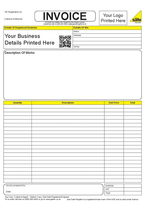 Personalised Invoice Books Invoice Template Ideas