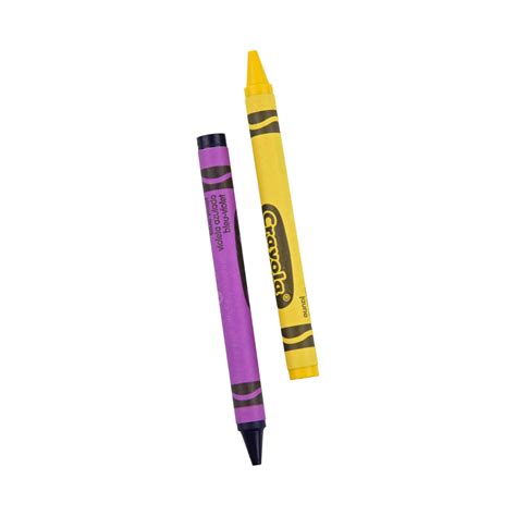 Art Creativity Crayons Yellow Purple Crayon Painting Tools Purple