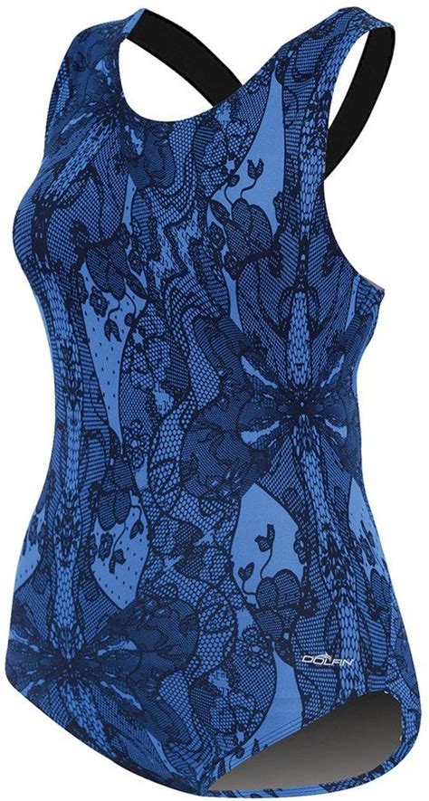 Dolfin Plus Size Aquashape Lacey Moderate Lap One Piece Swimsuit