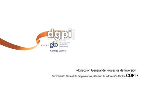 Ppt Coordinaci N General De Programaci N Y Gesti N De La Inversi N