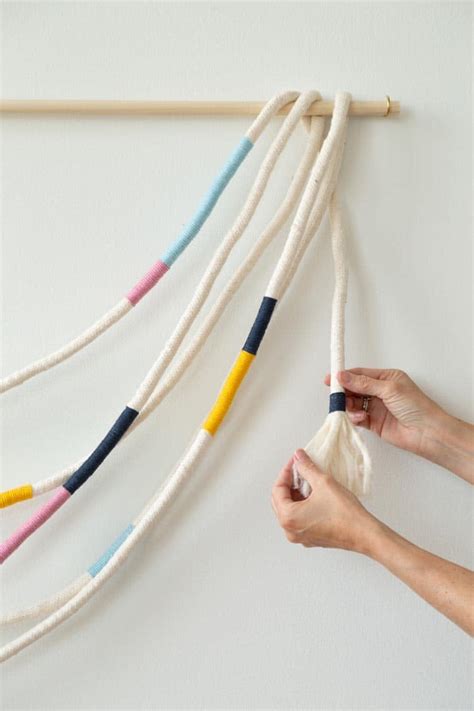 DIY Wrapped Rope Wall Hanging Alice And Lois