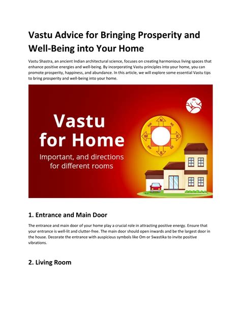 Ppt Vastu Advice For Bringing Prosperity And Well Being Into Your Home Powerpoint Presentation