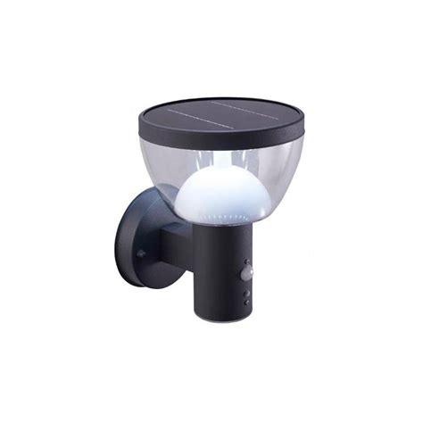 LED Utomhus solcell vägglampa med sensor LARIX LED 3W 3 7V IP44 Lampmani