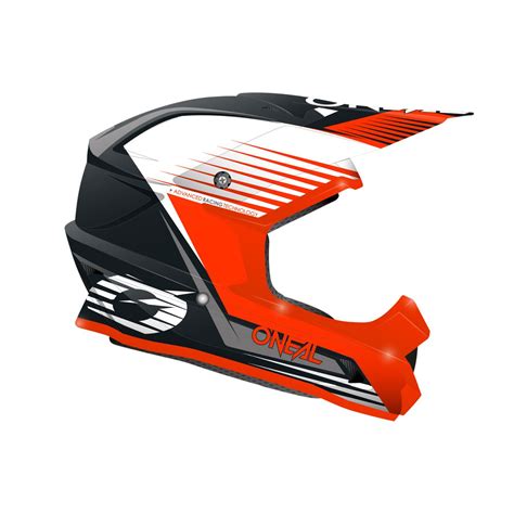 O Neal 1 Series Stream Motocross Enduro MTB Helm Schwarz Orange 2022