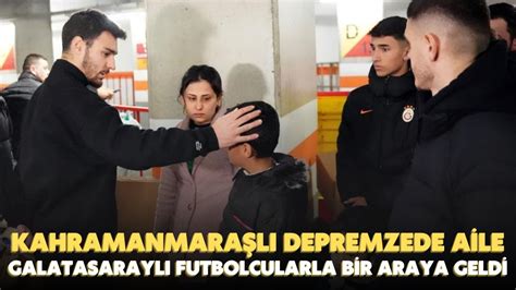 Depremden etkilenen Kahramanmaraşlı bir aile Galatasaraylı