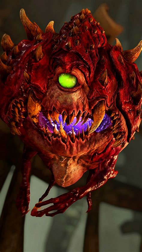 Doom Cacodemon Demonio Doom 4 Chico De La Perdición Asesino De La