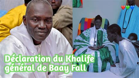 Declaration Du Khalife General Des Baay Fall Pour Louverture Compiexe