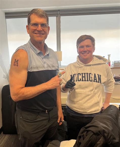 Jim Harbaugh Keeps Word Gets Michigan ‘15 0′ Tattoo ‘impervious To Pain