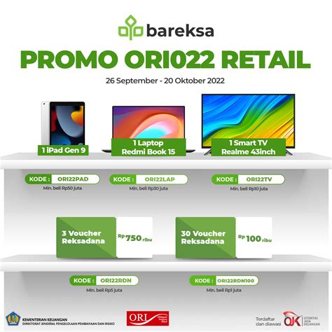 Promo Beli Ori Di Bareksa Raih Hadiah Ipad Laptop Hingga Reksadana