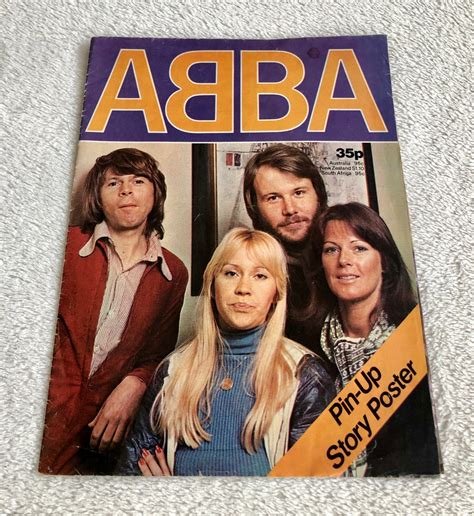 Abba Giant Poster English Magazine S Bj Rn Ulvaeus Agnetha