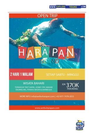 Paket Wisata Pulau Tidung Kepulauan Seribu Selatan PDF