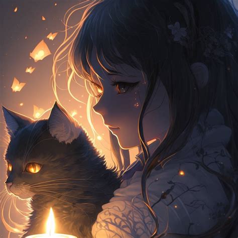 Pretty Girl Anime With Cat By Eleazatlr On Deviantart