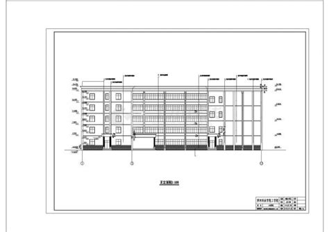 框架结构五层局部六层大学教学楼5100平米左右cad教育建筑土木在线