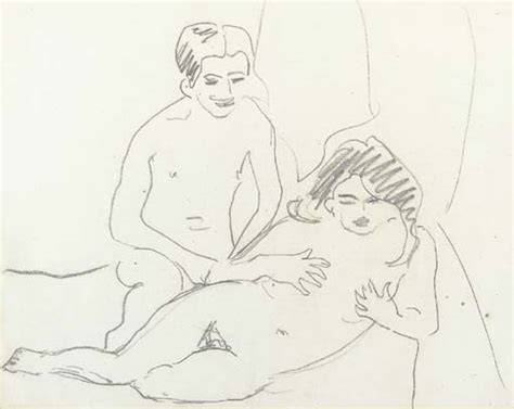 Grabados De Calidad Del Museo Amantes Desnudos De Ernst Ludwig Kirchner