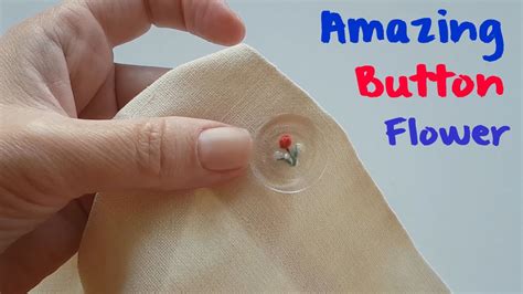 Amazing Button Flower Trick 🌷 Easy Button Flower Making Idea 🌷 Youtube