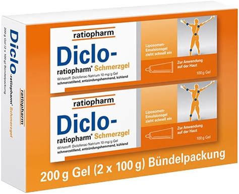 Diclo Ratiopharm Schmerzgel B Ndelpackung X G Amazon De Drogerie