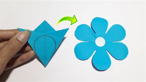 How To Make Paper Flower Very Easy 6 Petal Paper Flower Making Idea