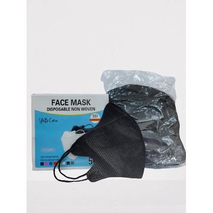 Jual Masker Duckbill Oncare Hitam Putih Ply Isi Pcs Perfecthome